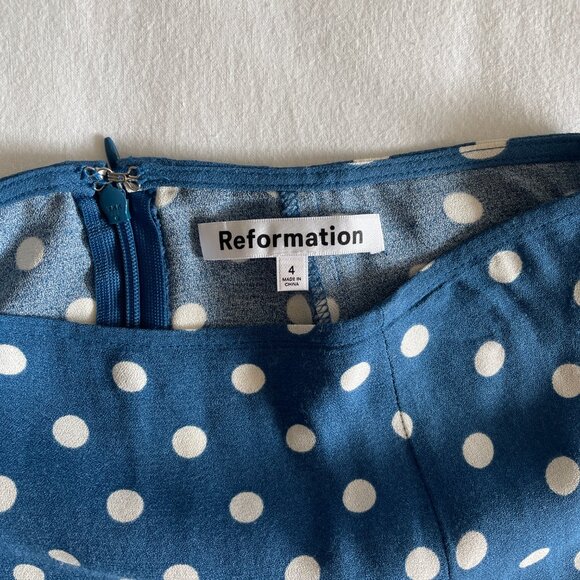 SOLD DO NOT BUY - Reformation Midi Zoe Skirt | "Lazuli" | Size 4 - Picture 5 of 7